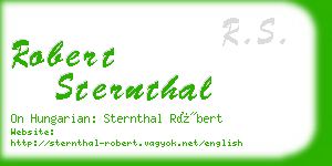 robert sternthal business card